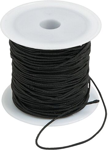 Fun Express Black Round Cording - مثالي لحرف الأطفال ، ومشاريع DIY ، والأنشطة المنزلية الإبداعية - صياغة ممتدة متعددة الاستخدامات in Saudi Arabia