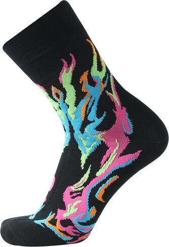 Mens Waterproof Cycling Socks,Lightweight Water Resistant Cushioned Breathable Coolmax Anti-Odor Fishing Hunting Wading Socks as Rain Gear 1 Pair (Black,Large) in Kuwait