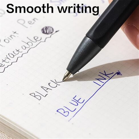Retractable Gel Pens 24 Pack with Medium Points, Quick Dry Black Ink Pens for Journaling and Note Taking, Smooth Writing Pens for Office School & Home Supplies in Saudi Arabia