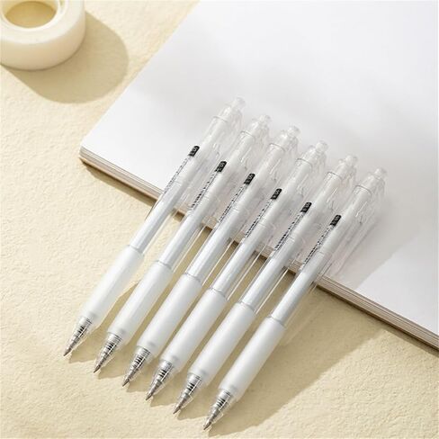 Black Gel Pens, 24 Pack Gel Pen Medium Point 0.5mm Pen, Retractable Gel Ink Rollerball Pens for Smooth Writing Back to School Supplies in Saudi Arabia