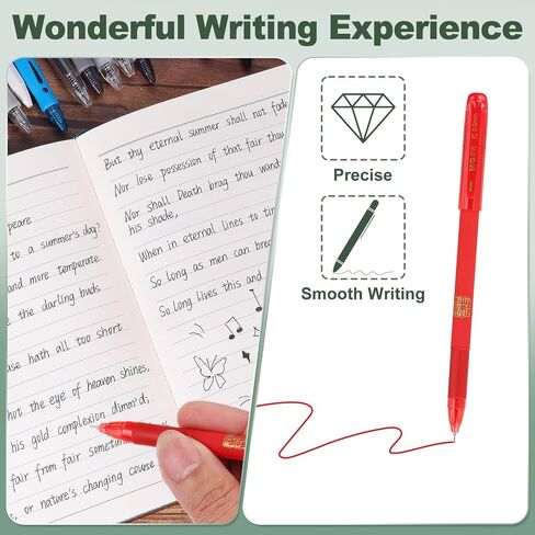 M&G Gel Pen Medium Point 0.5mm, 24 Pcs Smooth Black Gel Ink Rollerball Pen for Home Office Writing Note Taking Journaling Business, Style 4 in Saudi Arabia