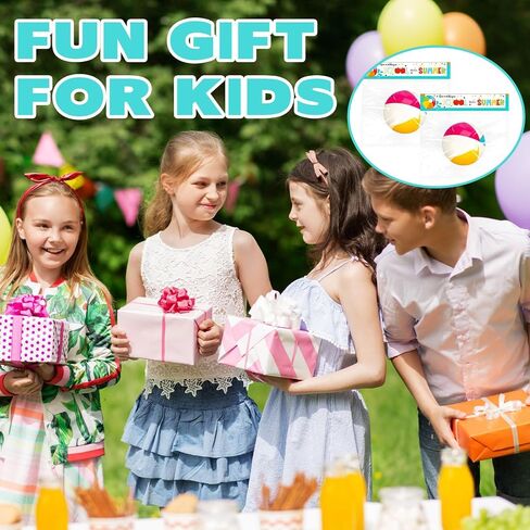 Denylo pro 24 Sets Mini Beach Stress Pink Balls Summer Bulk Gifts with Ball Summer Cards Plastic Bags for Birthday Beach Hawaiian Party Favors Summer Water Games in Saudi Arabia