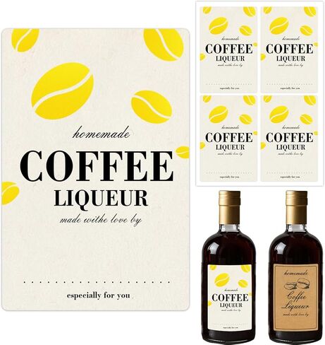 40 جهاز كمبيوتر محلي الصنع قهوة المسكرات كرافت ورق زجاجة ملصقات ملصقات مصنوعة يدويا مع ملصقات زجاجة الحب ، 2 × 3 بوصة in Kuwait