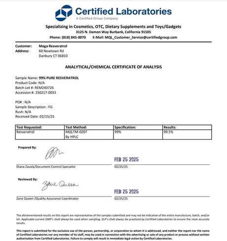 ميجا ريسفيراترول، درجة صيدلانية، نقي بنسبة 99%، معزول، ميكرونيزد ترانس ريسفيراترول، 60 كبسولة نباتية، 500 مجم لكل كبسولة. نقاء معتمد. لم يتم إضافة أي مكونات سامة "غير نشطة" على الإطلاق. in Kuwait