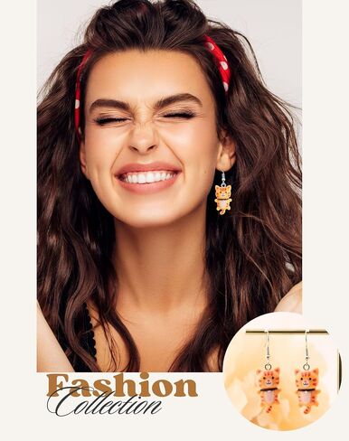 40 Pairs Cute Earring Collection: Cute, Funky, and Weird Earrings for Women and Teens in Kuwait