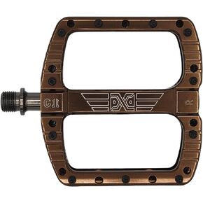 PDX G11 Mountain Bike Pedal MTB Pedal Large Concave Platform Machined Aluminum Polished Bicycle Non-slip Pedals 9/16 Chromoly Spindle Smooth Ball Bearings
