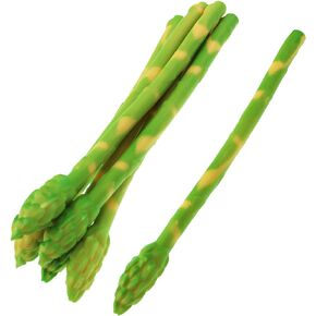 6PCS Artificial Asparagus Home Party Plastic Vegetable Decoration Supermarket Window Display Props Model Used for Photography Props Dining Halls Food Store Exhibitions Halloween Decorations