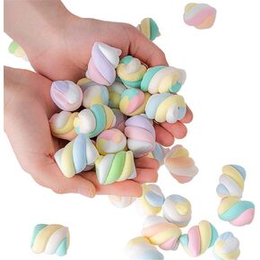 20PCS Artificial Marshmallow Fake Cotton Candy Dessert Model Decoration Prop
