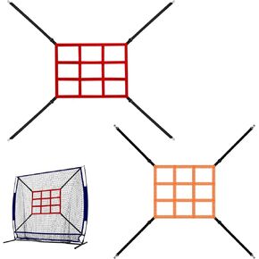 Baseball Strike Zone Softball Target: 2pcs Pitching Target net Practice Accuracy Training Throwing for Hitting Batting Catching