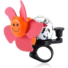 Sun Smile Windmill Bike Bell Flower Propeller for Mountain/Road Bike/Scooters