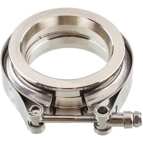New Stainless Steel Exhaust V Band Clamp Male Female Flange - 1.5 Inch