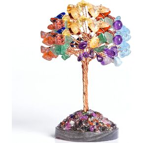Amethyst Crystal Tree of Life,Money Tree Decorations,Crystals and Healing Stones,Reiki Positive Energy Gemstones Tree,Purple Room Office Desk Feng Shui Tree Decor Meditation Gifts for Women