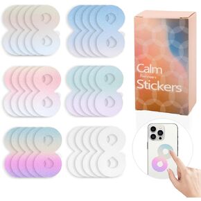 Calm Strips for Anxiety Sensory Stickers 50pcs and Spiky Sensory Rings 10pcs Special Sensory Stickers Two Texured Calming Strips Combined with Breathing (Colorful)