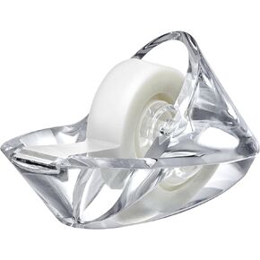 Amazing Abby - Tanja - موزع أشرطة أكريليك، حامل لفافات ملصقات بلاستيكية، منظم ملصقات شفاف، حل مثالي لتخزين سطح المكتب للأشرطة والملصقات والملصقات والمزيد in Kuwait