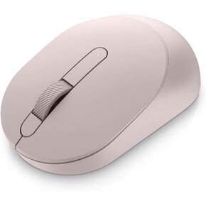 Dell Mobile Wireless Mouse - MS3320W, Wireless - 2.4 GHz, Bluetooth 5.0, Optical LED, Mechanical Scroll, 1600 DPI, 3-Buttons - Ash Pink