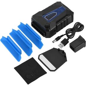 Laptop Cooler, Portable Slim 5V Mini Air Extracting Adjustable Quiet USB Powered Laptop Notebook Cooler Cooling Fan Compatible for Most Laptops Different Cooling Ports