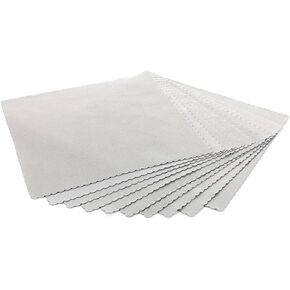 ButterSoft Suede Cloth - Trademarked Softness for Applying and Leveling Coatings, Cleaning Glass and Other Delicate Surfaces Without Scratching - South Korean Microfiber - 8"x 8" - 10 Pack - Ice Grey