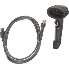 Symbol LI2208 Handheld Single Line Barcode Scanner with USB Host Interface and Stand, 547 scan/s Scan Rate, 5 VDC, Twilight Black