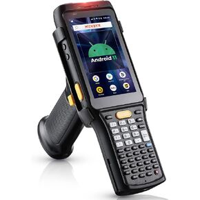 MUNBYN 088P 2024 ماسح ضوئي جديد طويل المدى للرموز الشريطية يعمل بنظام Android، Android 11 PDA، ماسح ضوئي Zebra 4850، ماسح ضوئي للمخزون لمسافات طويلة مع لوحة أرقام وقبضة مسدس، 1D 2D QR IP65 متين 4G للمستودعات