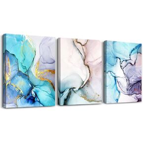 MHARTK66 Minimalist Abstract Ink Wall Paintings Boho Wall Decor Living Room Canvas Wall Art For Bedroom Frame Wall Decorations For Office Abstract Wall Pictures Prints Room Home Decoration 3 Piece