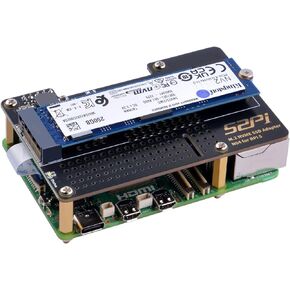GeeekPi N04 M.2 NVMe to PCIe Adapter for Raspberry Pi 5, Support M.2 NVMe SSD 2230 2242 2260 2280