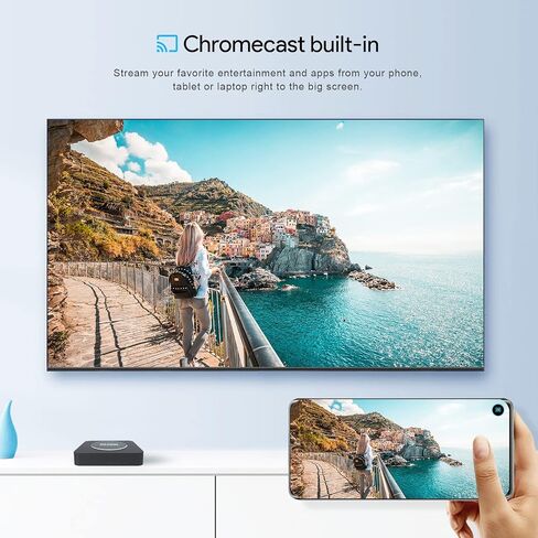 Android 11.0 TV Box, MECOOL KM2 Plus 2GB 16GB Smart TV Box with Netflix Certified, Google Assistant Dolby Atmos, TV Box 4K Support AV1, 2.4G/5G, Ethernet, WiFi 5, BT 5.0 with Amlogic S905X4 (Black) in Saudi Arabia