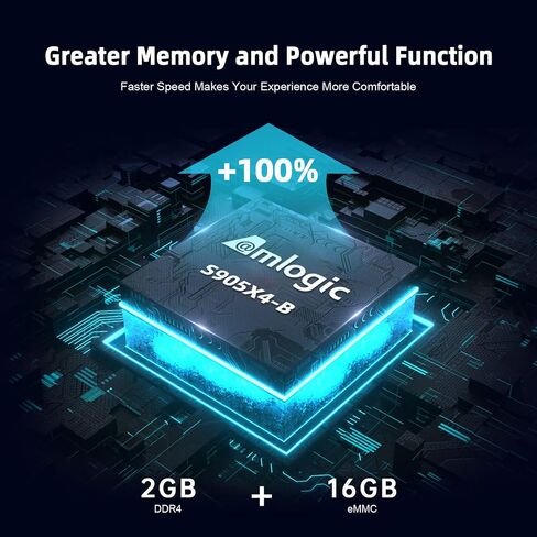 Android 11.0 TV Box, MECOOL KM2 Plus 2GB 16GB Smart TV Box with Netflix Certified, Google Assistant Dolby Atmos, TV Box 4K Support AV1, 2.4G/5G, Ethernet, WiFi 5, BT 5.0 with Amlogic S905X4 (Black) in Saudi Arabia