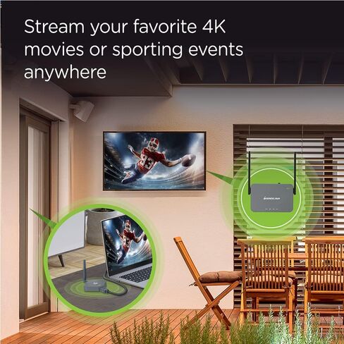 IOGEAR Wireless HDMI Transmitter and Receiver - 4K 1080P Streaming Video - Audio from Laptop - PC - Phone to 2 Video Devices - GW4K30GH60KIT in Kuwait
