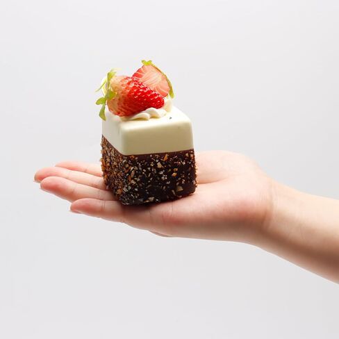 4 قطع من الكعك الاصطناعي الاصطناعي المختلط، نموذج تزيين الطعام، نموذج تزيين الطعام، دعائم صور المطبخ، كعكة مربعة in Kuwait