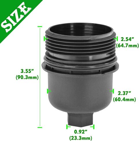 غطاء غطاء مبيت فلتر الزيت 68191350AA متوافق مع 2014-2021 Wrangler JK Cherokee Grand Cherokee Challenger Charger Durango Grand Caravan Journey 917-190... in Kuwait