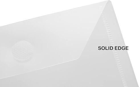 Plastic Envelopes, 24 Packs Clear File Folders with Snap on Button, Ideal A4 Paper Documents Organizers in Kuwait