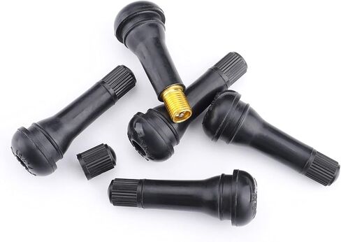 5 قطعة TR414 Snap-in CA65 النحاس إدراج الطول القياسي الأسود المطاط الإطارات صمام الجذعية للسيارة/دراجة نارية/دراجة المطاط/النحاس عجلة الإطارات صمام الجذعية in Kuwait