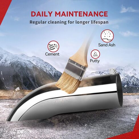 YITAMOTOR Universal 3 بوصة طرف عادم قابل للطي للأسفل، 3 بوصات مدخل 3 بوصات مخرج 12 بوصة أطراف ذيل عادم ديزل مصقولة طويلة من الفولاذ المقاوم للصدأ لأنابيب عادم بقطر خارجي 3 بوصات، تصميم مسمار، فضي in Saudi Arabia