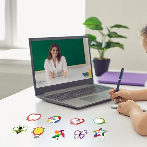 Crtiin 100 Pcs Sensory Strips Anxiety Calm Stickers Fidget Stress Breathing Stickers Sensory Stickers Different Textures Rough Tactile Tape for Kids Adults Desk Anxiety Relief(Bright) in Kuwait