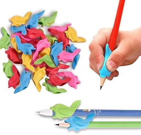 30 قطعة من أقلام الرصاص من Wolfride، مقابض أقلام الرصاص من السيليكون، مقابض أقلام الرصاص للكتابة، مقابض أقلام الرصاص للأطفال بخط اليد in Kuwait