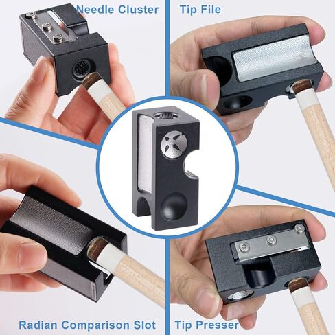 8 in 1 Pool Cue Tips Tool,Upgraded Repair Tool Cue Shaper,Billiard Cue Stick Tip Tool Accessories for Replacement and Shaping Cue Tips in Kuwait
