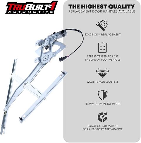 مجموعة منظم نوافذ الطاقة الجانبية للسائق الأمامي متوافقة مع رحلة 2000-2005، 2000-2012 F250، F350، F450، F550، F650، F750 | 1C3Z-2523201-BA، ‎748-180 in Kuwait