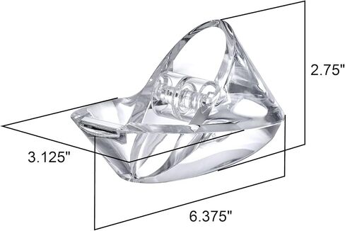 Amazing Abby - Tanja - موزع أشرطة أكريليك، حامل لفافات ملصقات بلاستيكية، منظم ملصقات شفاف، حل مثالي لتخزين سطح المكتب للأشرطة والملصقات والملصقات والمزيد in Kuwait