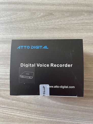 Voice Activated Recorder, 64 GB, 1150 Hours Recording Capacity, Records MP3 Audio, 30 Hours Continuous Recording, USB-C, Easy Operation, Metal Case – by Atto Digital in Saudi Arabia
