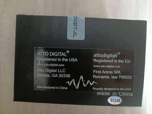 Voice Activated Recorder, 64 GB, 1150 Hours Recording Capacity, Records MP3 Audio, 30 Hours Continuous Recording, USB-C, Easy Operation, Metal Case – by Atto Digital in Saudi Arabia