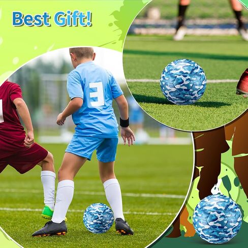 Libima Camouflage Soccer Ball with Pump Official Size 4 Indoor Outdoor Colorful Soft Soccer Ball Toy for Boys Girls Game Play Practice Training Back to School Sport Gifts in Saudi Arabia