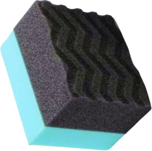 Waved Contoured Large Tire Dressing Applicator Pad - Even Coverage, No Mess, Interior and Exterior Use, Pack of 1 in Saudi Arabia