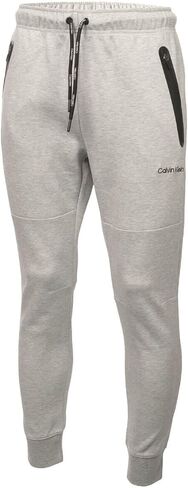 Calvin Klein Men's Hunston Hyper Sweatpants Joggers - Silver Marl - XL in Saudi Arabia