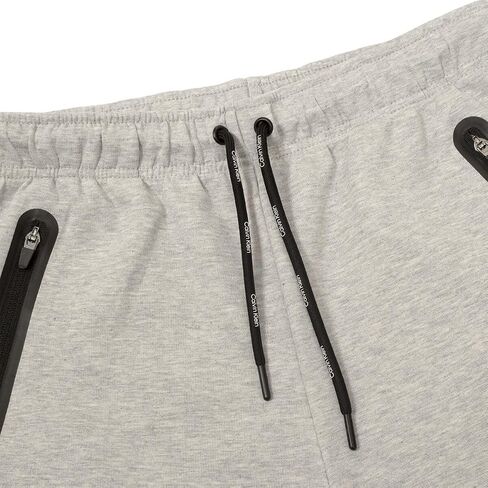 Calvin Klein Men's Hunston Hyper Sweatpants Joggers - Silver Marl - XL in Saudi Arabia