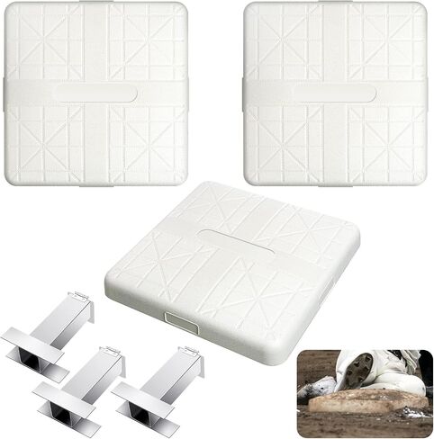 3 Sets Baseball Safety Base Set Molded Rubber Base Set Pitching Ground Anchored Bases Softball Baseball Bases Major League Bases for Adults Teenagers Outdoor Sports in Saudi Arabia