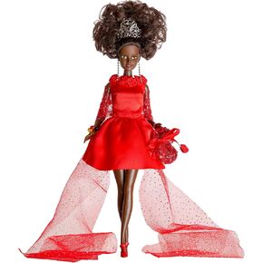Inspiring Kindness - Princess OMALIE Black African American Princess Doll Gala Edition Included Doll Stand and Friendship Bracelet KIT