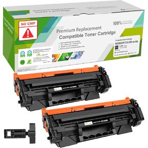 【Can't Work with H P + Printer Model End with ''e'' 】 Compatible Toner Cartridges 134X W1340X（134A W1340A） 2 Packs Without Chip for M209 M209dw M234 M234dw M234sdw M234sdn Printers
