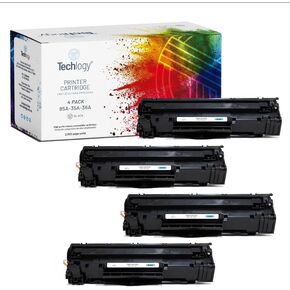 استبدال خرطوشة الحبر لـ HP 85A CE285A إلى متوافق مع LASERJET PRO P1102W PRO P1109W M1212NF M1217NFW (أسود ، 4 عبوات) فقط أفضل دقة طباعة