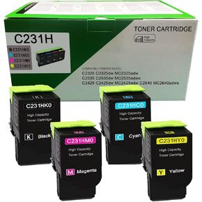 C231H C2325H C2325 High Livel Toner Cartridge C231HK0 C231HC0 C231HM0 C231HOS