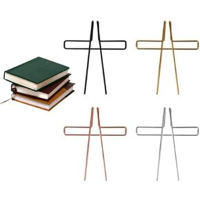 4 Pack Book Page Holder, Music Book Metal Clip, Portable Book Holders for Reading, Opener Piano Sheet Book Accessories